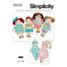 Simplicity Sewing Pattern 9440 Plush Dolls with Clothes from Jaycotts Sewing Supplies