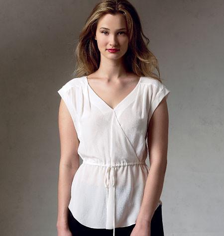 Vogue Pattern 1387  Misses' Top | Easy from Jaycotts Sewing Supplies