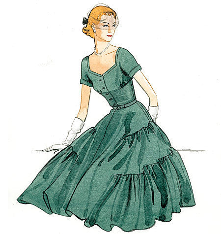 Vogue Pattern 9106 Dress & Belt | Vintage Vogue from Jaycotts Sewing Supplies