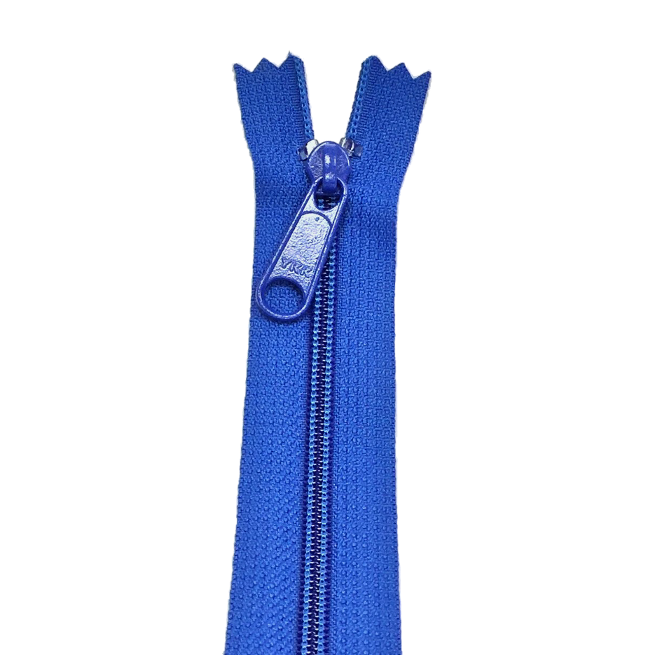 YKK Zip for bags colour 918 Royal Blue from Jaycotts Sewing Supplies