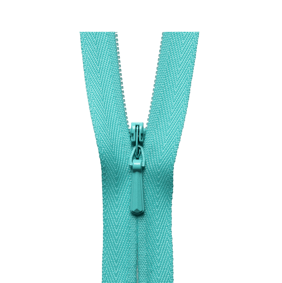 YKK Concealed Zip TURQUOISE from Jaycotts Sewing Supplies