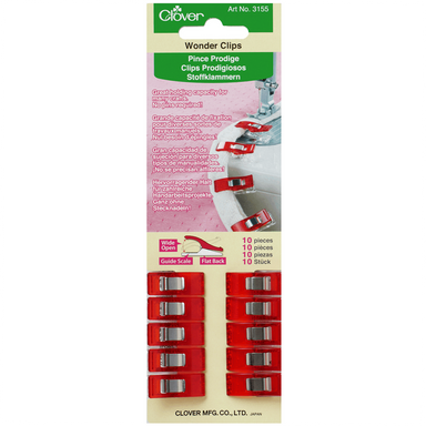Pack of 10 Clover Wonder Clips from Jaycotts Sewing Supplies