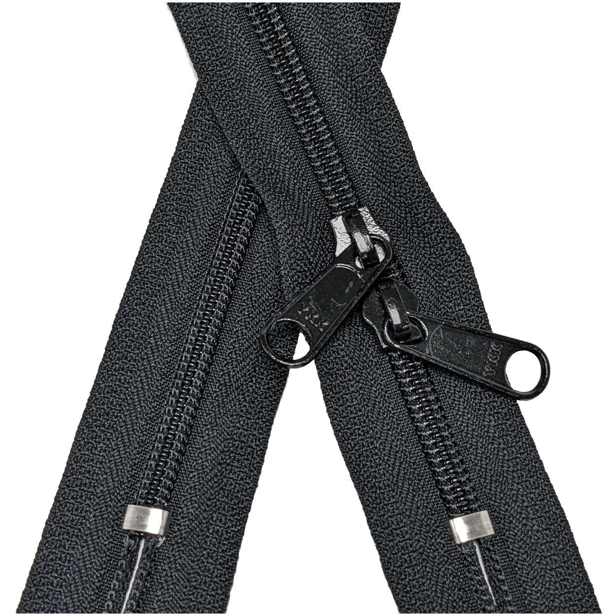 Long Zips for bags with double zip sliders from Jaycotts Sewing Supplies