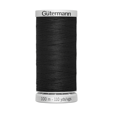 Gutermann Extra Strong Thread 100m | Black from Jaycotts Sewing Supplies
