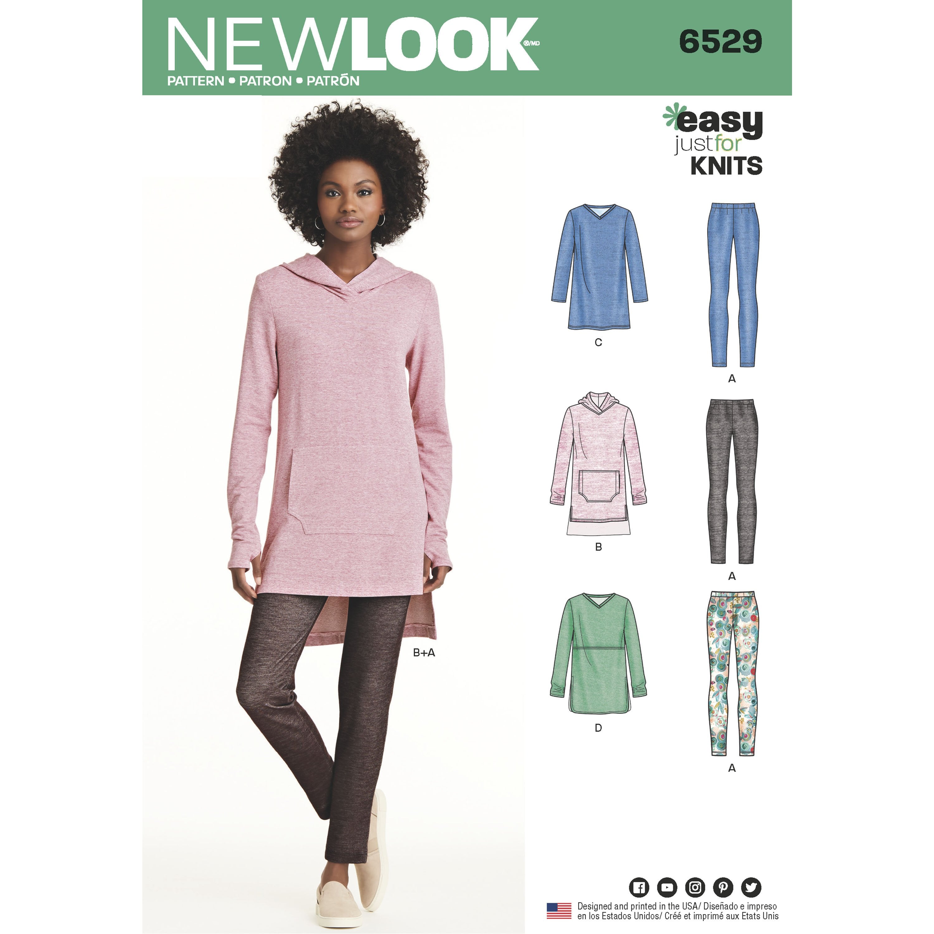 NL6529 Women's Knit Tunics and Leggings from Jaycotts Sewing Supplies