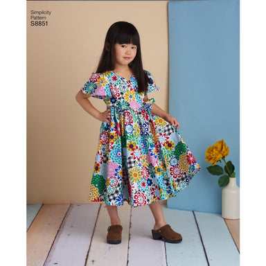 Simplicity Pattern 8851 Child's Dresses Sewing Pattern from Jaycotts Sewing Supplies