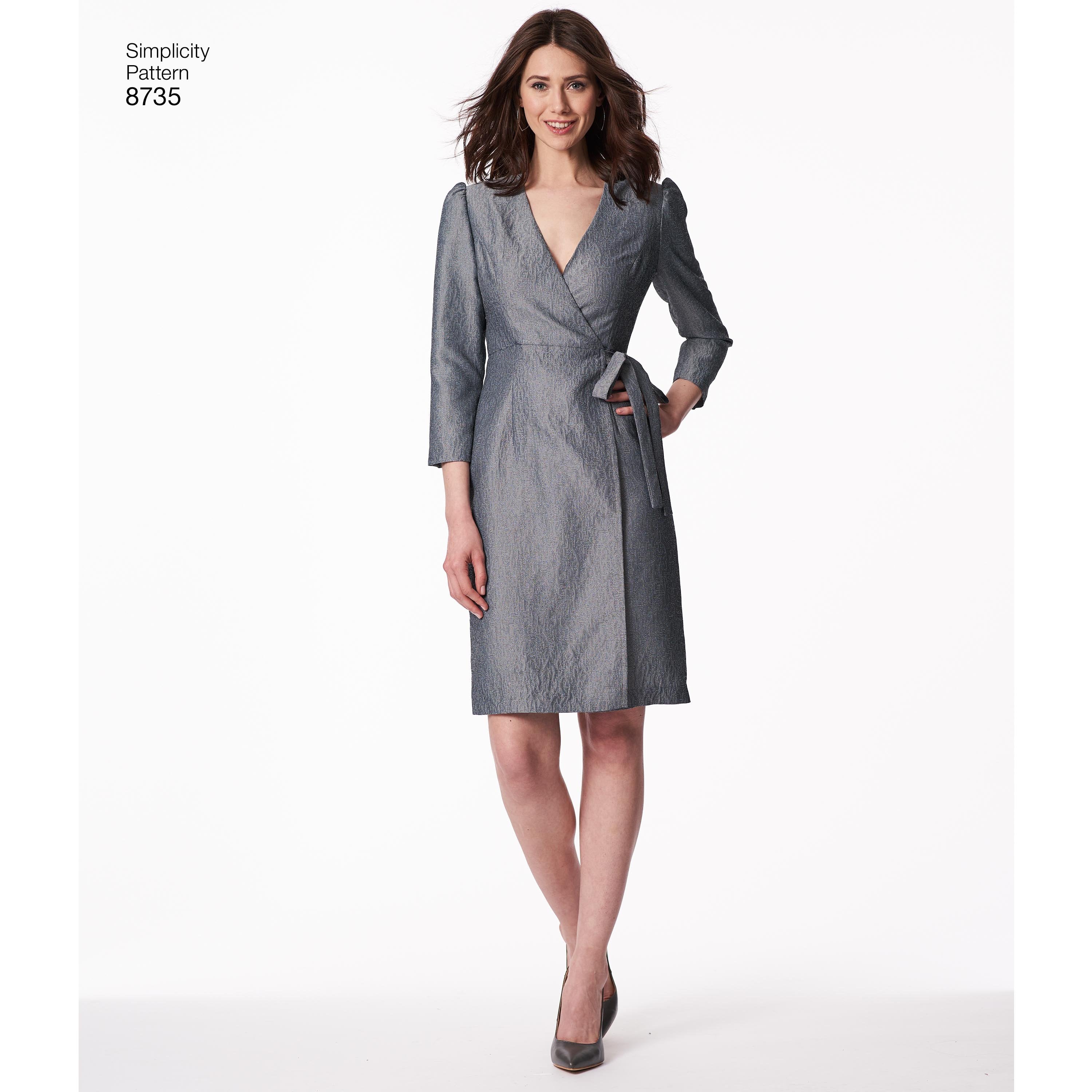 Simplicity Pattern 8735 petite wrap dress from Jaycotts Sewing Supplies