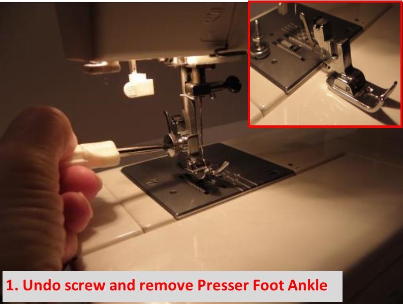 Janome Adjustable Zipper and Piping Foot from Jaycotts Sewing Supplies