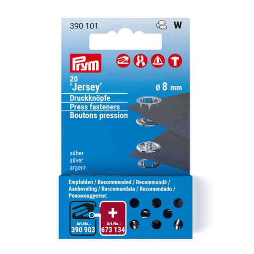 Prym 390101 pack of 20 Jersey press fasteners from Jaycotts Sewing Supplies