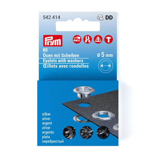 Prym Eyelets Silver Coloured | 4mm, 5mm and 8mm from Jaycotts Sewing Supplies