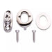 Prym 545510 Heavy Duty Turn Clasps Silver 33mm from Jaycotts Sewing Supplies