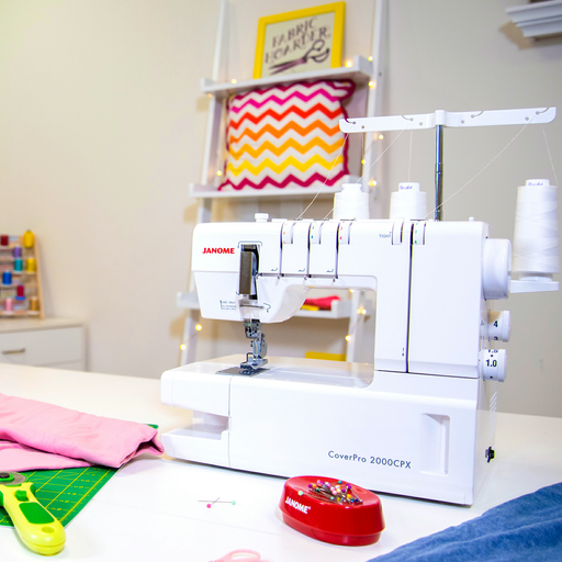 Janome Cover Stitch Machine | Cover Pro 2000CPX from Jaycotts Sewing Supplies