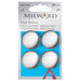 Milward Metal Cover Buttons Silver colour from Jaycotts Sewing Supplies