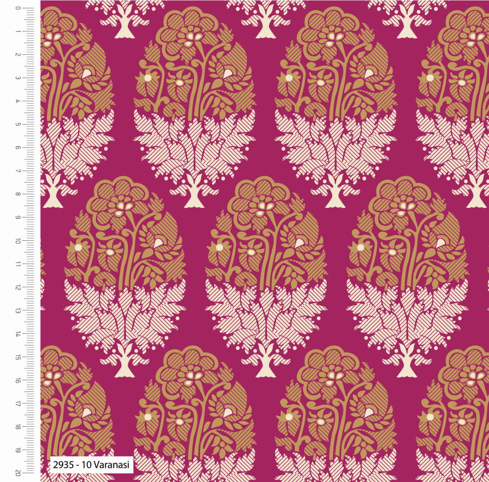 Indian Summer Organic Cotton Fabric, Varanasi from Jaycotts Sewing Supplies