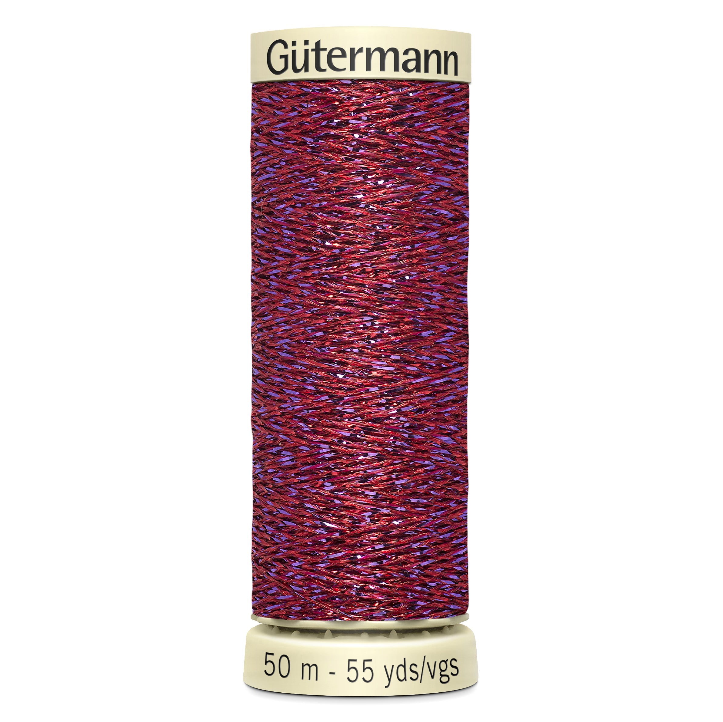 Gutermann Glittery Metallic Thread Red | 247 from Jaycotts Sewing Supplies