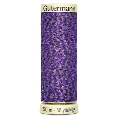 Gutermann Glittery Metallic Thread Purple | 571 from Jaycotts Sewing Supplies
