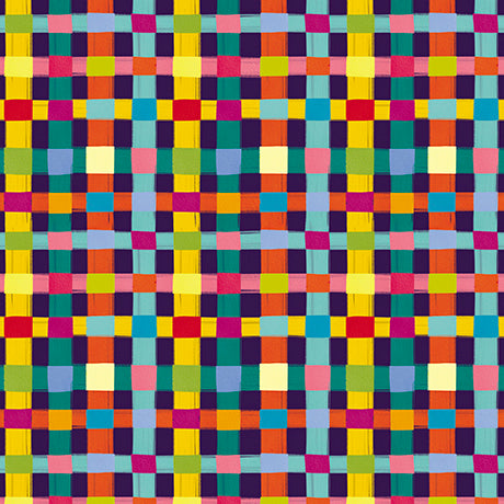 Mingle Organic Cotton Fabric, Check Purple from Jaycotts Sewing Supplies