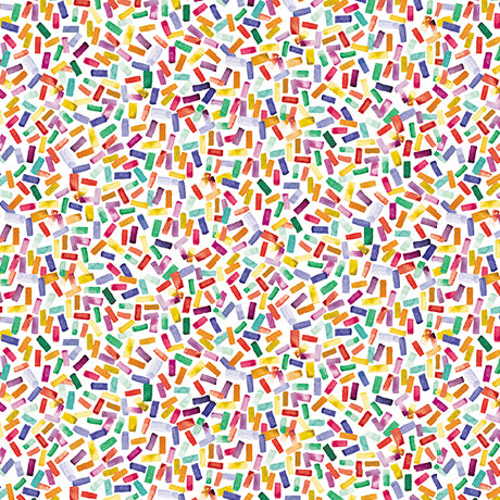 Mingle Organic Cotton Fabric, Confetti White from Jaycotts Sewing Supplies