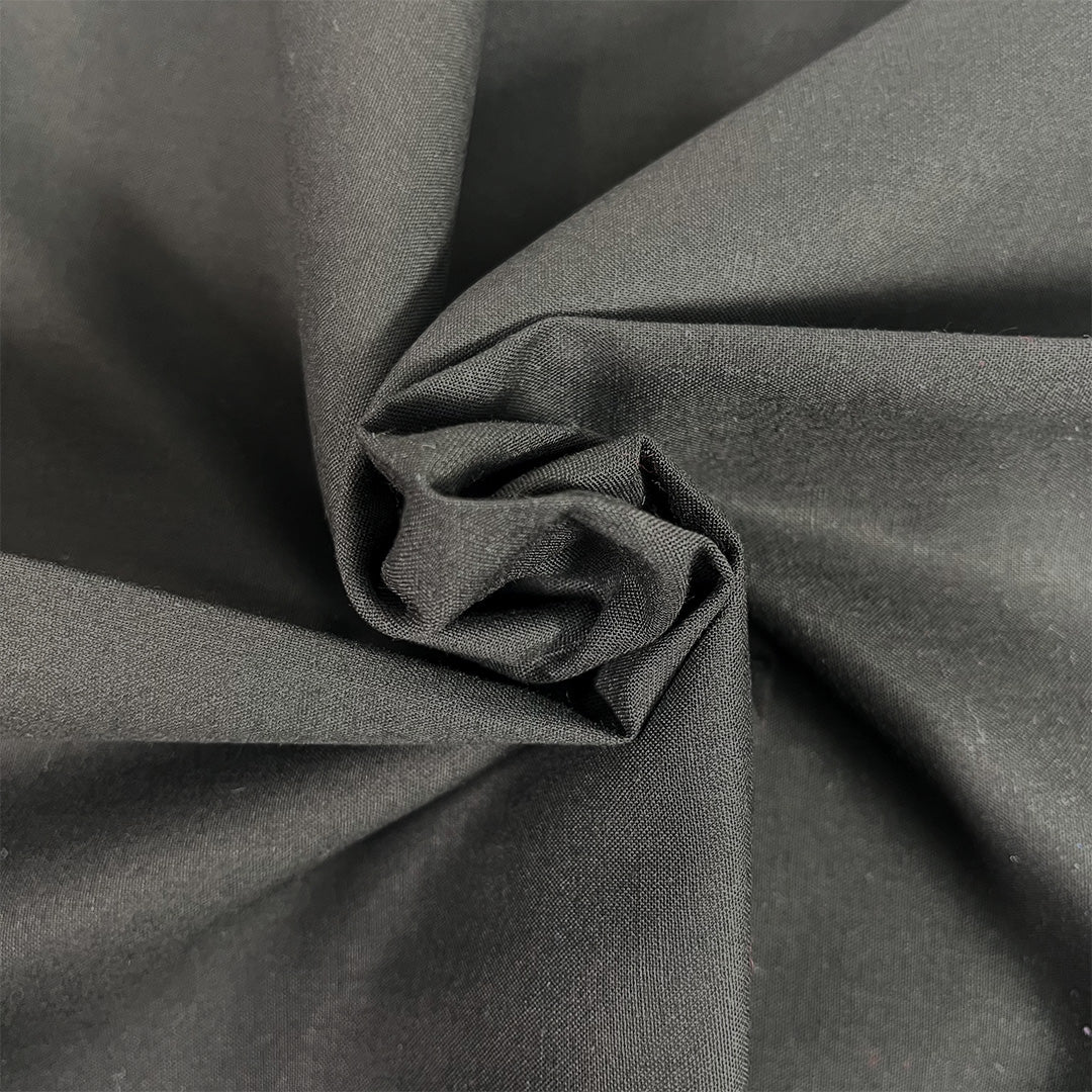 Premium Organic Cotton Solid Fabric, Black — jaycotts.co.uk - Sewing ...