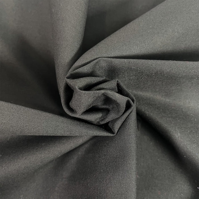 Premium Organic Cotton Solid Fabric, Black from Jaycotts Sewing Supplies