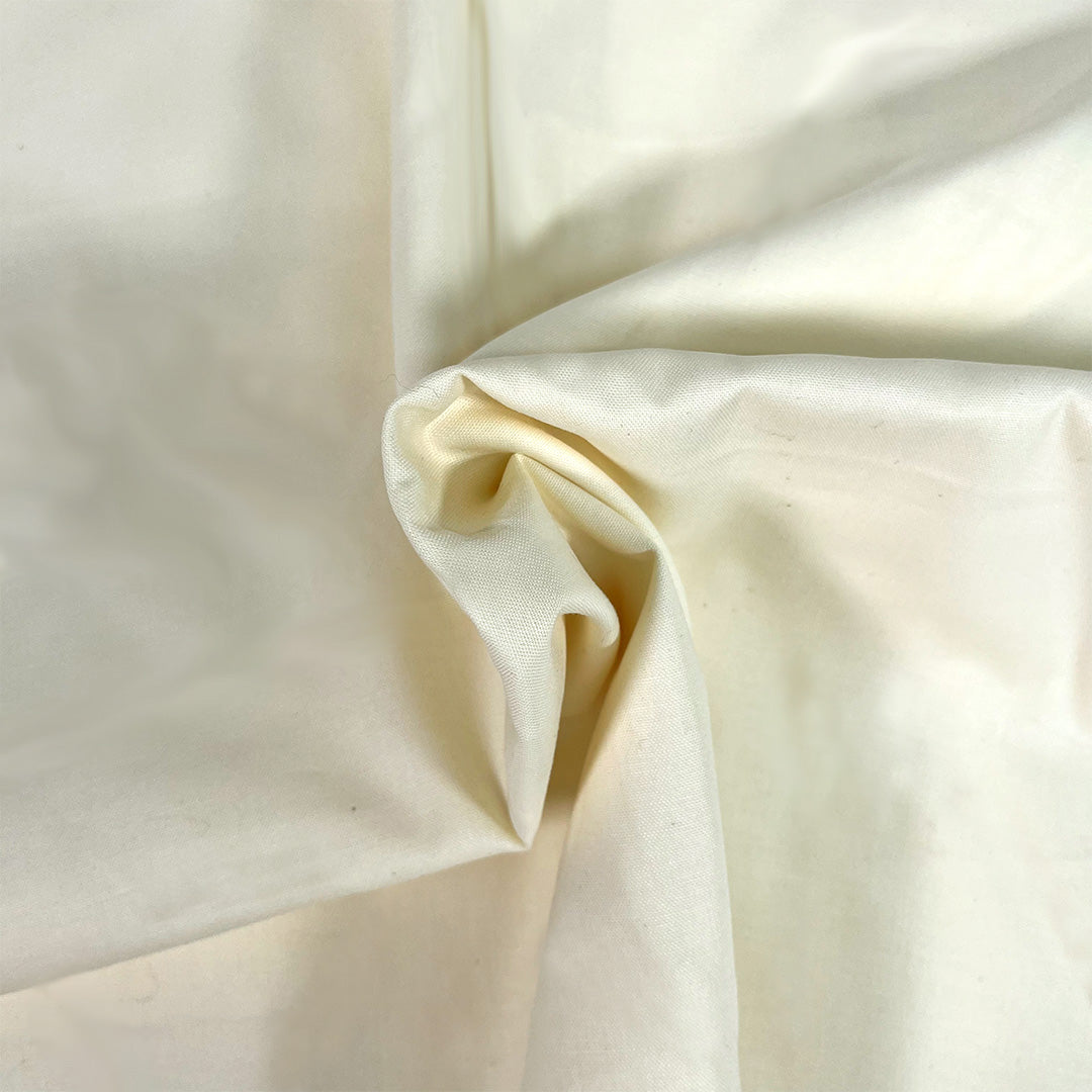Premium Organic Cotton Solid Fabric, Ivory from Jaycotts Sewing Supplies