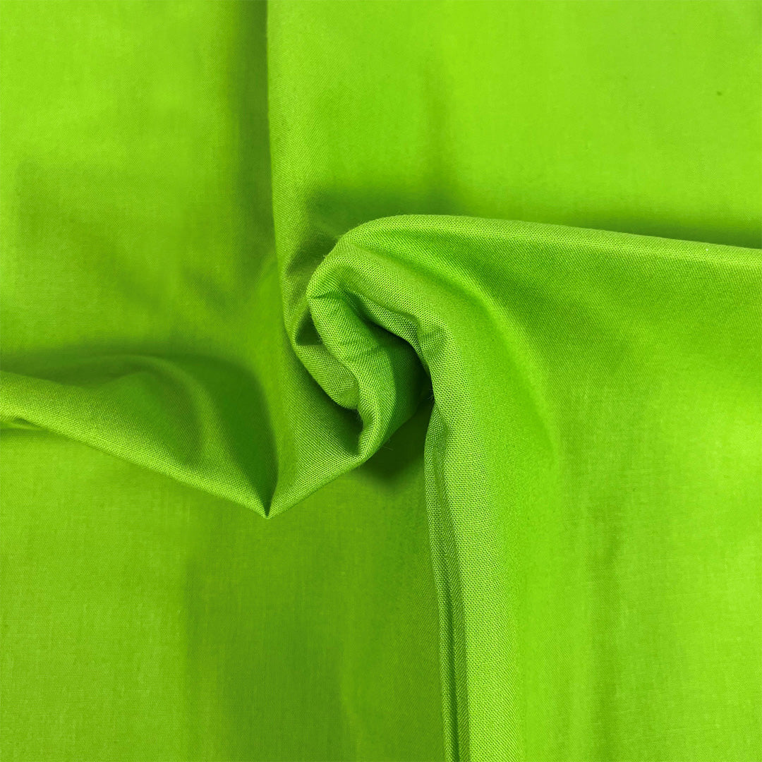 Premium Organic Cotton Solid Fabric, Bright Green from Jaycotts Sewing Supplies