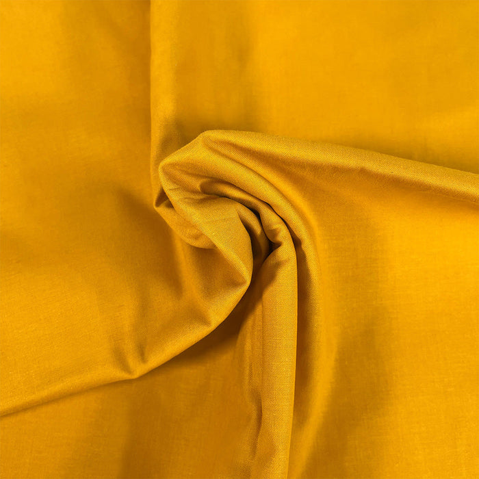 Premium Organic Cotton Solid Fabric, Yellow from Jaycotts Sewing Supplies