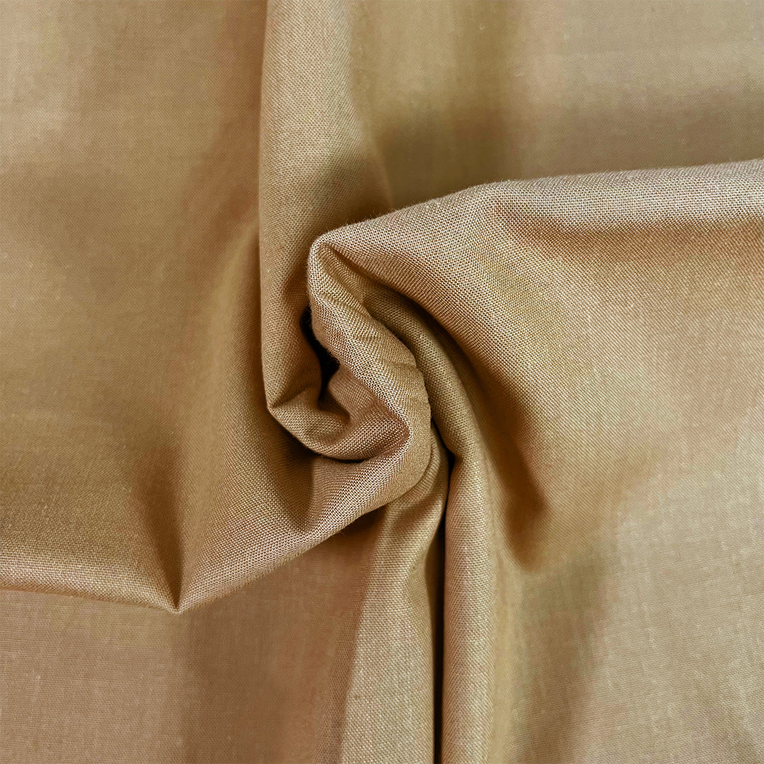 Premium Organic Cotton Solid Fabric, Light Brown from Jaycotts Sewing Supplies