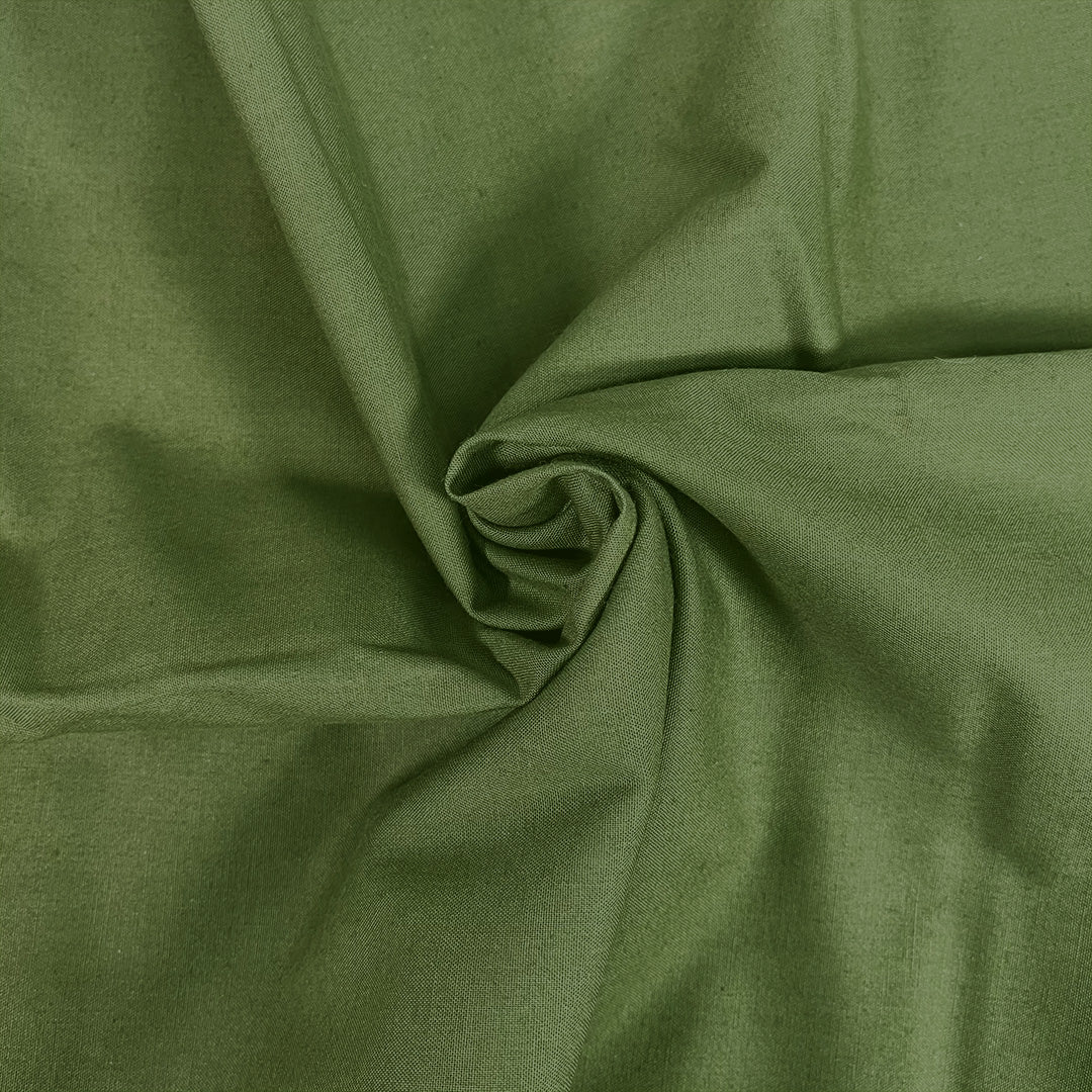 Premium Organic Cotton Solid Fabric, Moss from Jaycotts Sewing Supplies