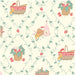 Strawberry Picking Organic Cotton Fabric, Picnic Basket from Jaycotts Sewing Supplies