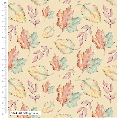 Falling Leaves Organic Cotton Fabric, Falling Leaves from Jaycotts Sewing Supplies