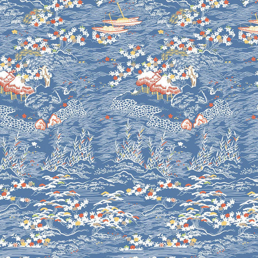 Serenity in Japan V&A Organic Cotton Fabric, Rolling Landscapes from Jaycotts Sewing Supplies