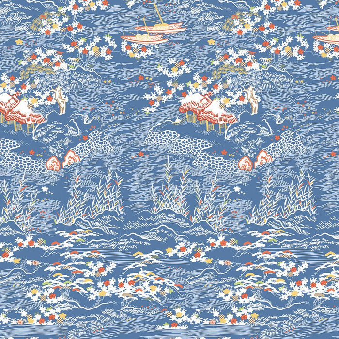 Serenity in Japan V&A Organic Cotton Fabric, Rolling Landscapes from Jaycotts Sewing Supplies