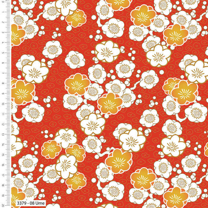 Serenity in Japan V&A Organic Cotton Fabric, Ume from Jaycotts Sewing Supplies