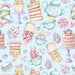 Sweet Temptations Organic Cotton Fabric, Frosted Fancies from Jaycotts Sewing Supplies