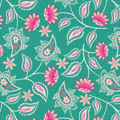 Bohemian Summer Organic Cotton Fabric, Paradise Festival from Jaycotts Sewing Supplies