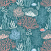 Tranquil Shores Organic Cotton Fabric, Coral Reef from Jaycotts Sewing Supplies