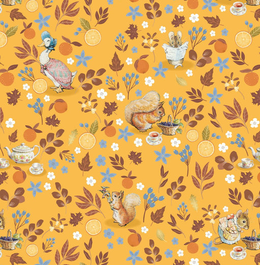 Peter Rabbit Organic Cotton Fabric, Tea Party from Jaycotts Sewing Supplies