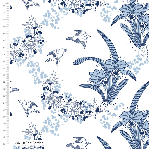Crafts of Tranquility Organic Cotton Fabric, Edo Garden from Jaycotts Sewing Supplies