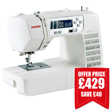 Janome 360DC sewing machine Save £40 from Jaycotts Sewing Supplies