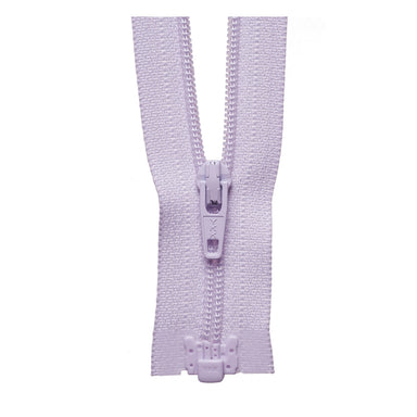 YKK Lightweight Open End Zip | Pale Lilac from Jaycotts Sewing Supplies