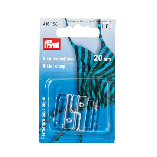 Prym Bikini Clasp  | Transparent Plastic from Jaycotts Sewing Supplies