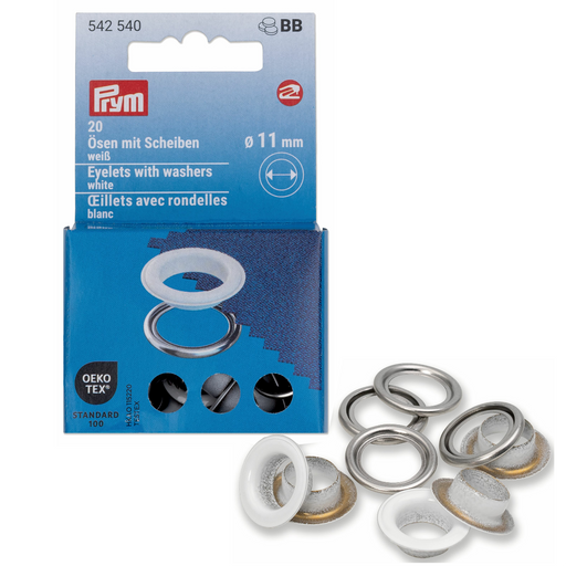 Prym Colour Eyelets 11mm | Packs of 20 from Jaycotts Sewing Supplies