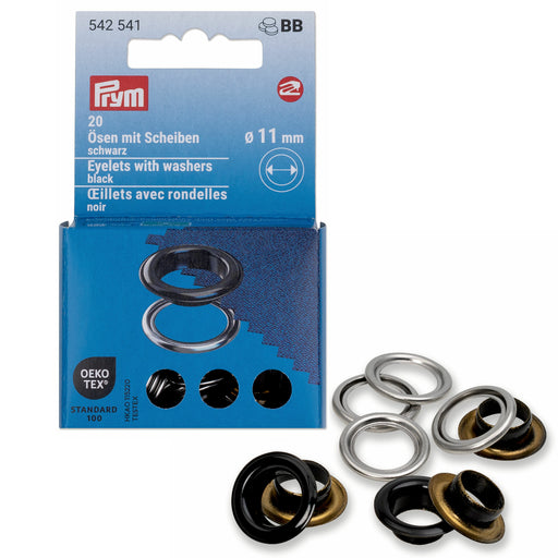 Prym Colour Eyelets 11mm | Packs of 20 from Jaycotts Sewing Supplies