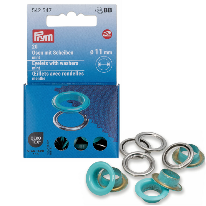 Prym Colour Eyelets 11mm | Packs of 20 from Jaycotts Sewing Supplies