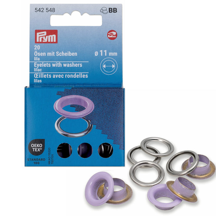 Prym Colour Eyelets 11mm | Packs of 20 from Jaycotts Sewing Supplies