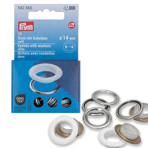 Prym Colour Eyelets 14mm | Packs of 20 from Jaycotts Sewing Supplies