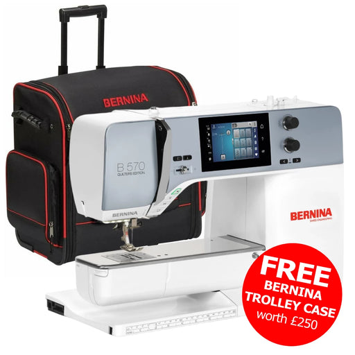 Bernina 570 QE sewing machine Free trolley case from Jaycotts Sewing Supplies