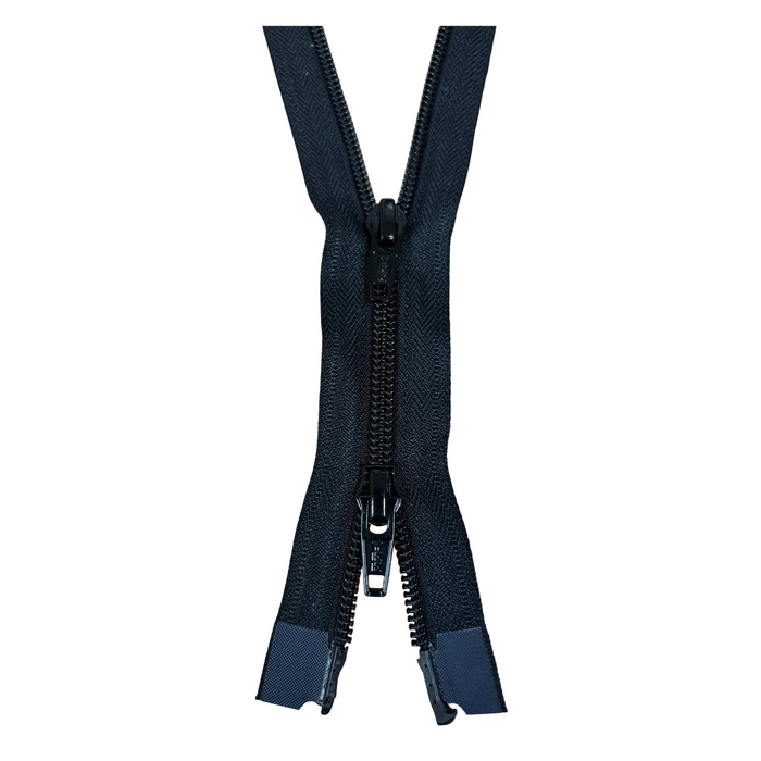 YKK Nylon Coil Two Way Open End Zip No.5 | Medium | Black from Jaycotts Sewing Supplies
