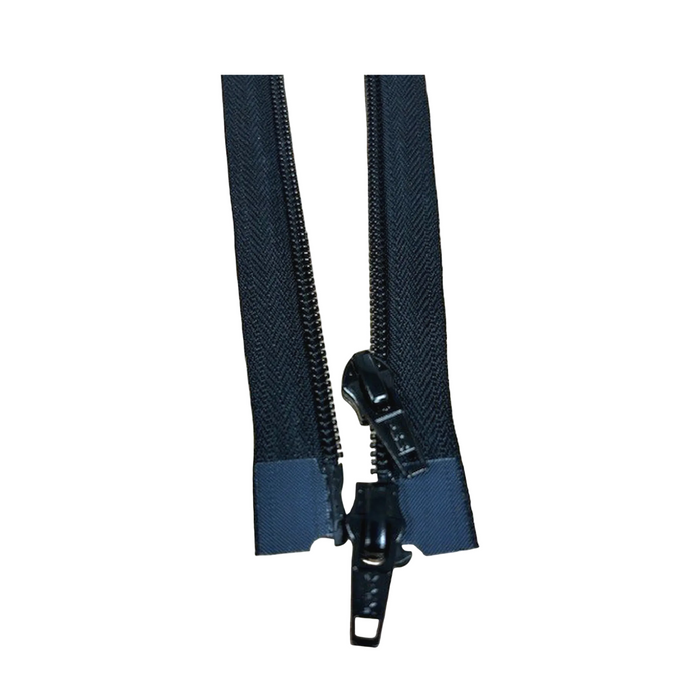 YKK Nylon Coil Two Way Open End Zip No.5 | Medium | Black from Jaycotts Sewing Supplies